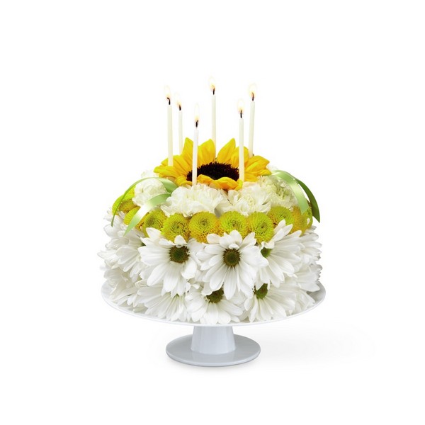 Birthday Smiles Floral Cake